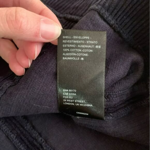 Urban outfitters navy blue corduroy mini skirt with belt -M - Picture 6 of 9